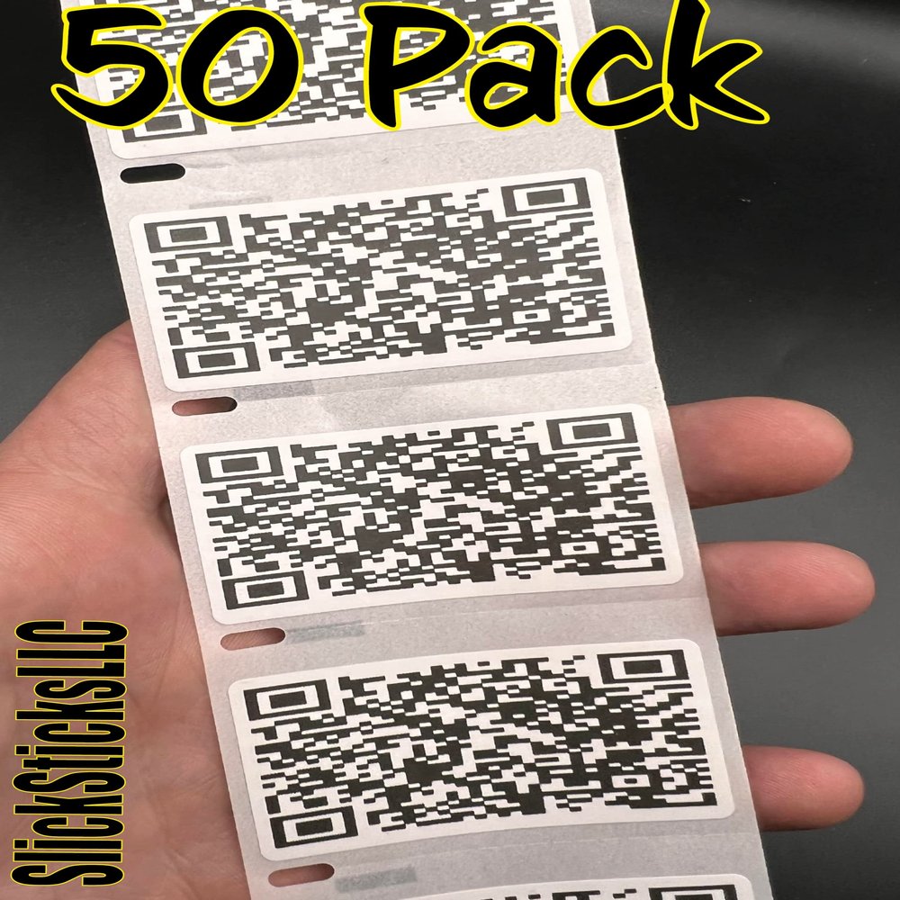 50PCS Rickroll QR Code Rick Rolled Stickers Bulk lot rickrolled