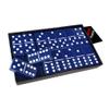 OMURA Games | Acrylic Double 6 Jumbo Dominoes Set | Color: Midnight Sapphire view 2
