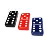 OMURA Games | Acrylic Double 6 Jumbo Dominoes Set | Color: Midnight Sapphire view 3