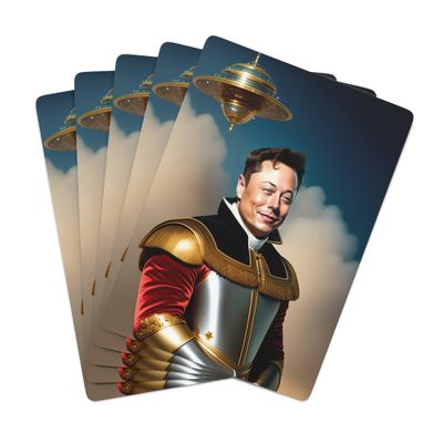 Brian Bula Elon Musk Playing Cards Fun Elon Musk Space Poker Cards