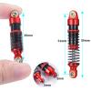 RCLIONS 1/18th RC Shocks Adjustable Absorber Damper for TRX4M 1:18th RC Crawler Car Upgrades (Red) view 2