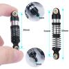 RCLIONS 1/18th RC Shocks Adjustable Absorber Damper for TRX4M 1:18th RC Crawler Car Upgrades (Black) view 2