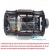 LED Headlights Taillight Kit Accessories for Traxxas TRX4M 1/18 Ford Bronco RC Car, Smart Headlamps RC Steering Lights with Two-Way Controller view 3