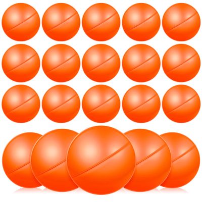 ERINGOGO 25pcs Balls - 4cm Plastic Hollow Bingo Balls for Raffle, Drawing Games & Party Decoration - Orange