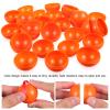 ERINGOGO 25pcs Balls - 4cm Plastic Hollow Bingo Balls for Raffle, Drawing Games & Party Decoration - Orange view 3