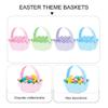 12pcs Easter Basket for Easter Party Egg Hunts Rabbit Egg Handbag Storage Basket with Nails for Adults Kids view 3