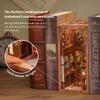 CUTEBEE Book Nook Kit - DIY Miniature House Kit for Adults and Teens, Dollhouse Booknook Tiny House Model Build Bookshelf Decor, Gifts for Family, Friends view 3