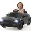 SEGMART 12V Ride On Car Licensed Dodge Charger SRT Hellcat Electric Car for Kids with Remote Control, 3-Speed Kids Electric Vehicle with Suspension System, LED Lights, MP3 & Bluetooth, Black view 1