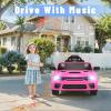 SEGMART 12V Ride On Car Licensed Dodge Charger SRT Hellcat Electric Car for Kids with Remote Control, 3-Speed Kids Electric Vehicle with Suspension System, LED Lights, MP3 & Bluetooth, Pink view 4