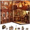 Fsolis Book Nook Kit Music, DIY Miniature Room House Kit 3D Wooden Puzzles for Adult Decorative Bookend Bookshelf Nook Decor Gifts for Women Teens and Book Lovers(The Secret Rythm) view 2