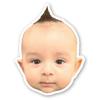 30 Custom Face Stickers - Personalized Picture Stickers for Baby, Wedding, Friends, Pets & Birthdays view 1