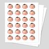 30 Custom Face Stickers - Personalized Picture Stickers for Baby, Wedding, Friends, Pets & Birthdays view 2