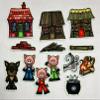 Small Three Little Pigs Story Set Flannel Felt Board Figures 13 Pieces PRECUT Plus Activity Pages Preschool Toddlers (Small) view 2