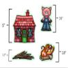 Small Three Little Pigs Story Set Flannel Felt Board Figures 13 Pieces PRECUT Plus Activity Pages Preschool Toddlers (Small) view 3