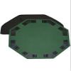 48" Green Octagon Folding Poker and Blackjack Table Top with Carrying Case view 1