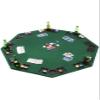 48" Green Octagon Folding Poker and Blackjack Table Top with Carrying Case view 2