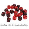 48PCS Dices Set, 6 Sided Black and Red Table Game Dice Set Plastic Polyhedral Dice for Family Party Bars view 4