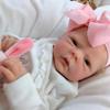 AFEWD Realistic Reborn Baby Silicone Girls, Cute 18 Inch Real Life Dolls with Full Body Vinyl Bebe Reborn De Silicona, with Weighted Soft Body Lifelike Newborn for Gift view 1