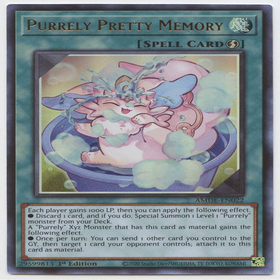 YU-GI-OH! Purrely Pretty Memory - AMDE-EN022 - Ultra Rare - 1st Edition