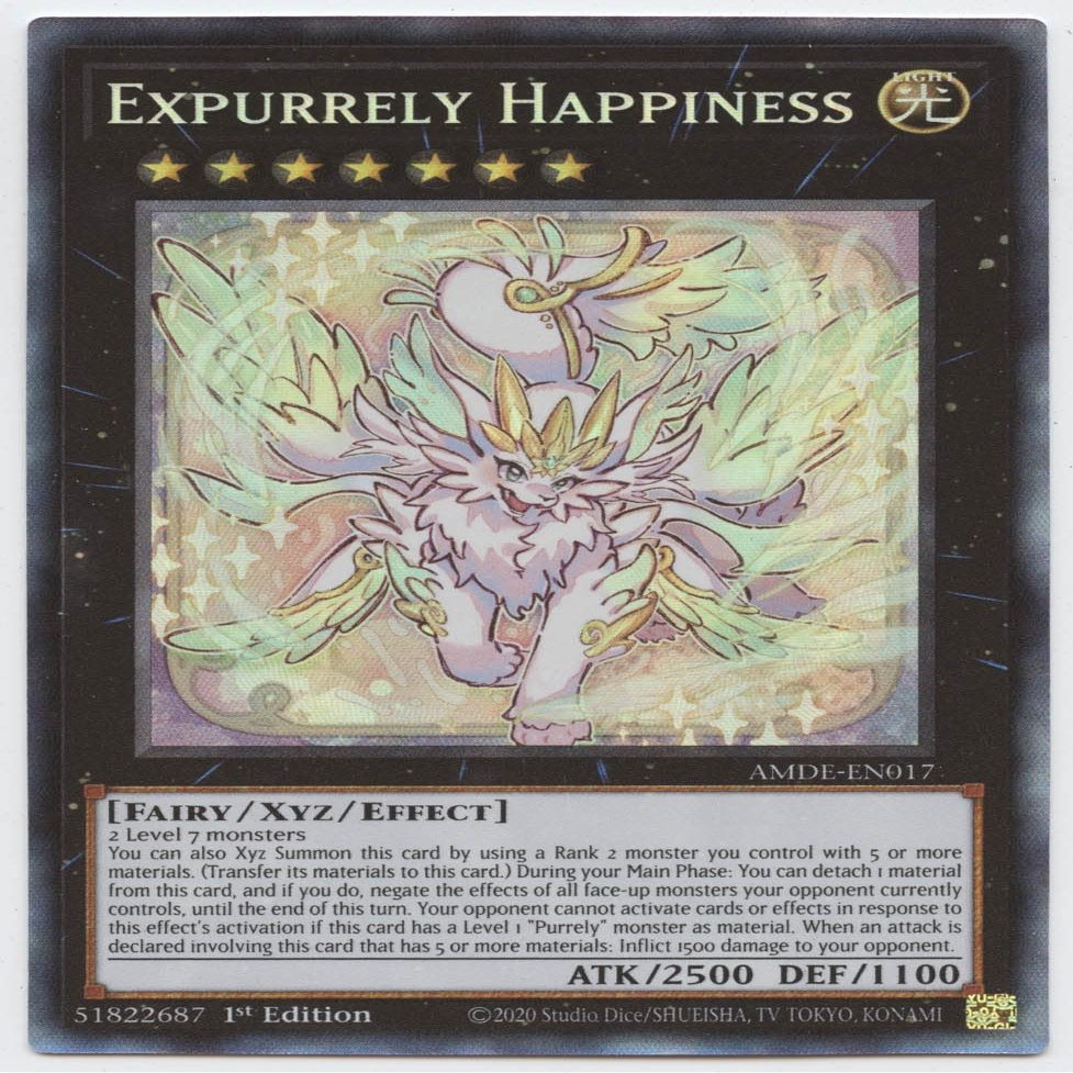 Expurrely Happiness - AMDE-EN017 - Collector's Rare - 1st Edition