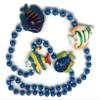 Tropical Fish Bead Necklace Mardi Gras Bead Spring Break Cajun Carnival Festival Gasparilla view 1