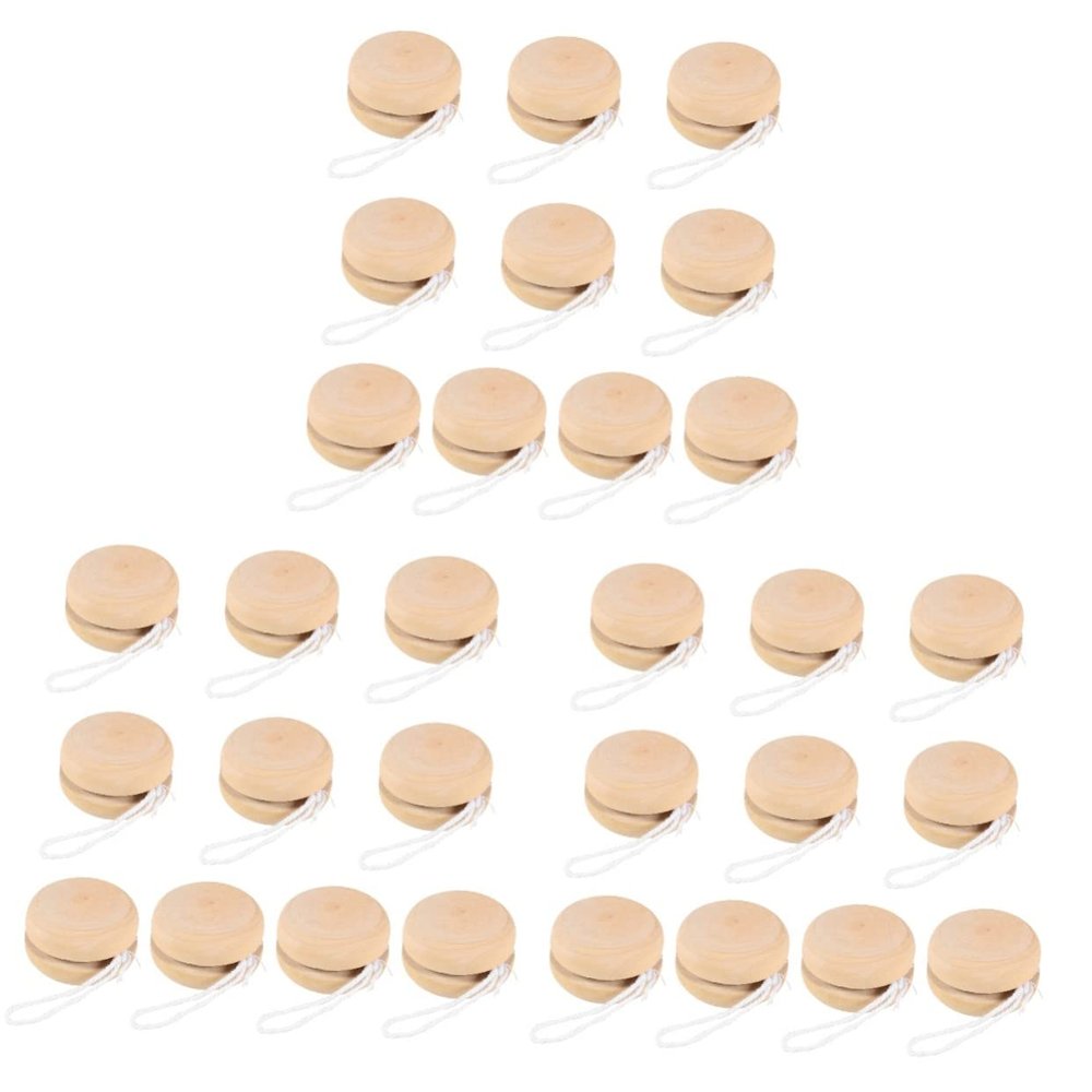 30 pcs Control Responsive Beginners Art Bearing Prizes Blank Xmas Boys and Favors Funny Children Birthday Stuffers Wood Wooden Craft Hand Party Bag Adults Unfinished