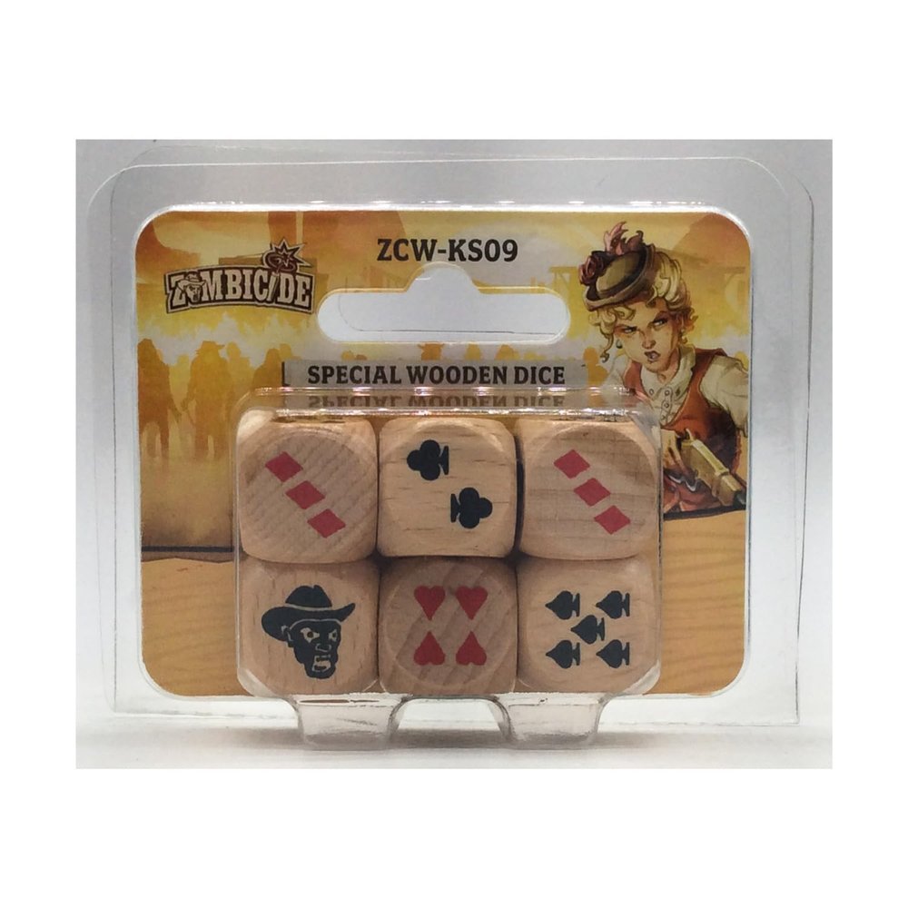 Zombicide: Undead or Alive - Special Wooden Dice Set (Kickstarter Exclusive)