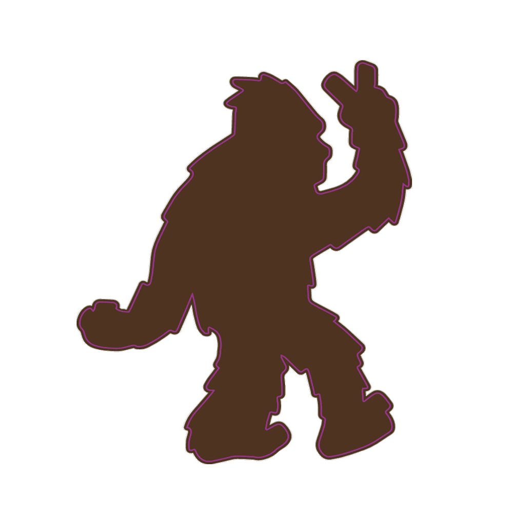 WickedGoodz Bigfoot Peace Magnet - Sasquatch Magnetic Car Decal