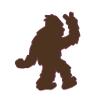 WickedGoodz Bigfoot Peace Magnet - Sasquatch Magnetic Car Decal view 1
