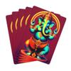 Brian Bula Ganesha Playing Cards Hindu Red Ganesha Poker Cards view 1