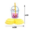 Boba Tea Centerpieces  5 pcs Honeycomb Bubble Tea Decorations for Birthday, Baby Shower, Summer Party and Kawaii Theme Supplies view 4