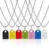 Caiyao Multicolor Heart Peach Puzzle Couple Necklace Bricks Puzzle Assembled Pendant Necklace Love Heart Matching Block for Women Valentines Day Friendship Jewelry Gift (D pink) view 3