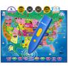 Qiaojoy Bilingual Interactive for Kids Talking USA Map for Kids Learning, Geography Toys Games Educational Electronic Map Christmas Personalized Gift/Toys for 4 5 6 7 8 9 10 Year Old Girls/Boys view 1