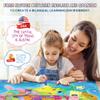 Qiaojoy Bilingual Interactive for Kids Talking USA Map for Kids Learning, Geography Toys Games Educational Electronic Map Christmas Personalized Gift/Toys for 4 5 6 7 8 9 10 Year Old Girls/Boys view 2