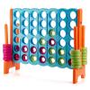 KOTEK Giant 4-in-a-Row, 3.5 Feet Tall Jumbo 4-to-Score Family Fun Game with Quick-Release Sliders & 42 Large Rings, Oversized Connect Plastic Yard Game Outdoor for Kids & Adults (Baby Blue+Orange) view 1