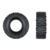 fenlan Double Wheel Metal Wheel Rim with Rubber Tire Tyre for B16 B36 Q60 Q63 Q64 6WD 6X6 RC,Black view 2