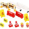 Toddmomy 14pcs Traffic Construction Signs for Kids, Miniature Traffic Cones Street Warning Toy for Children Construction Safety Education Plaything view 1