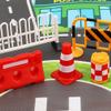 Toddmomy 14pcs Traffic Construction Signs for Kids, Miniature Traffic Cones Street Warning Toy for Children Construction Safety Education Plaything view 2