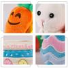 Baby's First Easter Basket Stuffers Playset, 5ct Stuffed Plush Bunny Chick Carrot Egg for Babies Girls Boys Kids Infant Toddler, Personalized Easter Decorations Gifts Party Supplies view 3