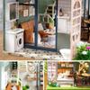 DIY Wooden Dollhouse Kit Plus Dust Proof and Music Movement, DIY Dollhouse Miniature with Furniture,Creative Room for Valentine's Day Gift Idea view 2