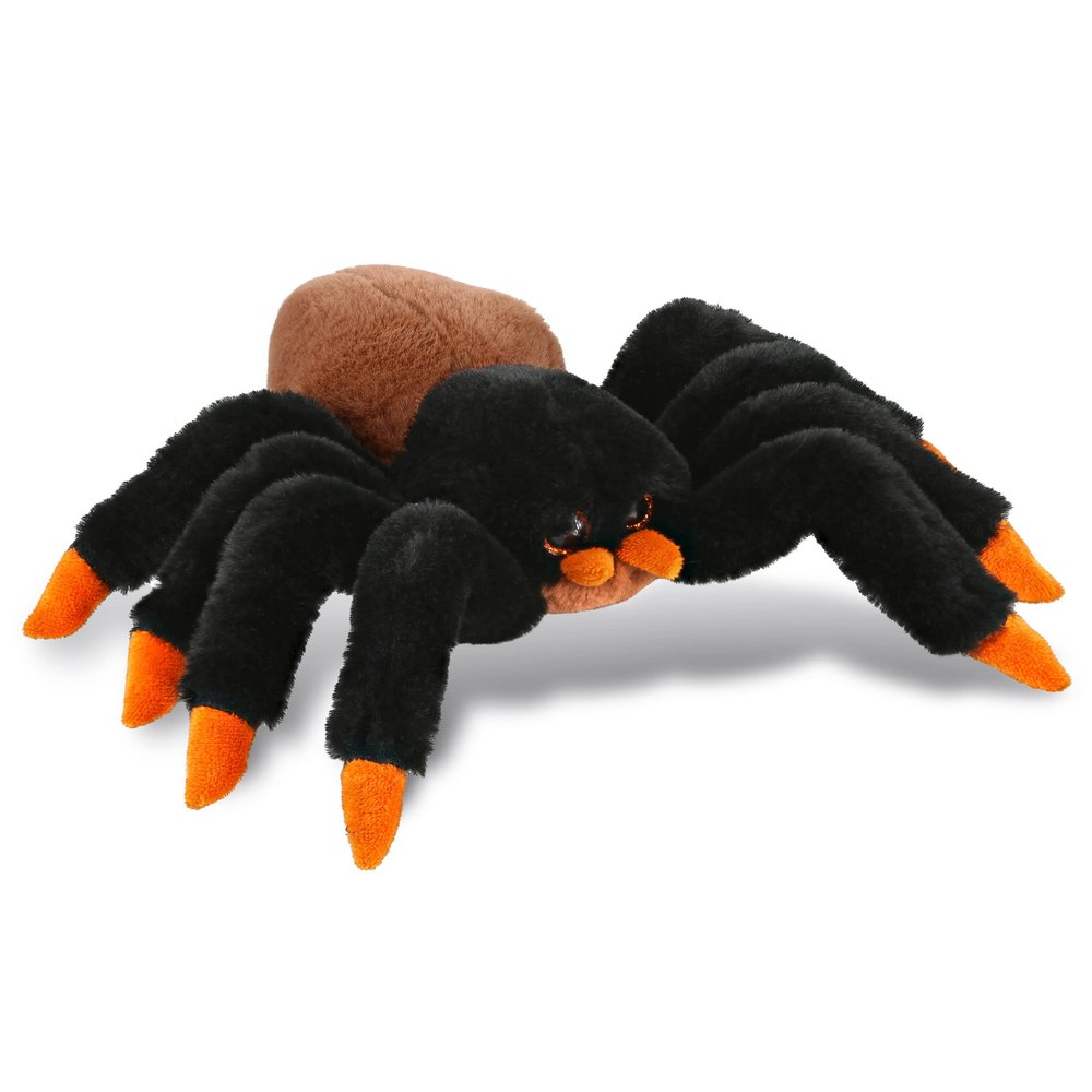 DolliBu Plush Spider Stuffed Animal - Soft Huggable Wild Tarantula, Adorable Playtime Plush Toy, Cute Desert Animals Cuddle Gift for Kids and Adults - 7 Inches