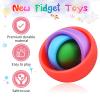 Fidget Toy for Adults, Colorful Sensory Toys for Teens 8-12, Christmas Stocking Stuffers Gift Ideas for Boys Girls Teens Kids, ADHD Autism Quiet Stress Relief Finger Toy Hand Fidget Spinner view 2