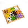 Bigjigs Toys Wild Animal Stacker - 12 Animal Wooden Stacking Toys, for 1 2 3 Year Old, Baby Gift for 12 Months + view 2
