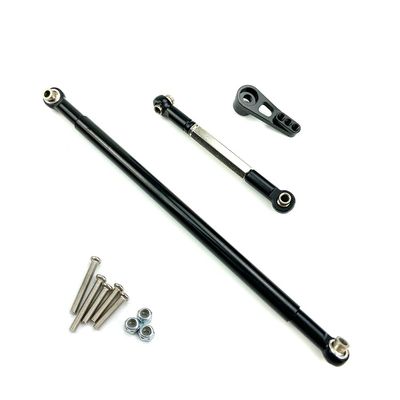 Abbasi for MN86S MN86 MN86KS MN86K MN G500 Upgrade Parts Metal Steering Pull Rod Servo Link Rod 1/12 RC Car Accessories,Black