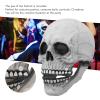 ZJchao Latex Full Head Skull Mask, Movable Jaw Talking Skeleton Mask, Professional Halloween Haunted House Cosplay Masks, Adjustable Horror Costume Accessory view 3