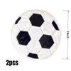 2Pcs Soccer Ball Plush Pillow14" Soft Soccer Stuffed Toys Fluffy Soccer Sports Throw Pillow Durable Football Plush Toys for Home Decor Sofa Cushion Kids Boy Girls Children Sports Toys Gift(Football) view 3