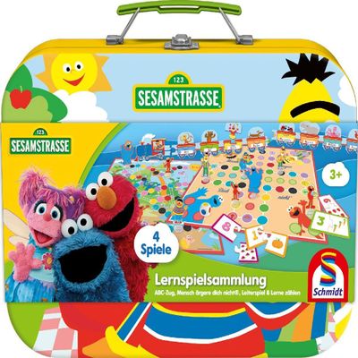 Schmidt Spiele 40640 Sesame Street Educational Game Collection for Children Game Collection