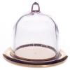 Melody Jane Dolls Houses Dollhouse Cheese or Cake Dome on Gold Tray Dining Kitchen Shop Store Accessory view 1