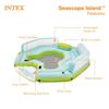 Intex Seascape Inflatable Island Float Ultimate Water Hangout Lounge with Built In Cooler Area, Cup Holder, and Oversized Backrests for Adults view 2
