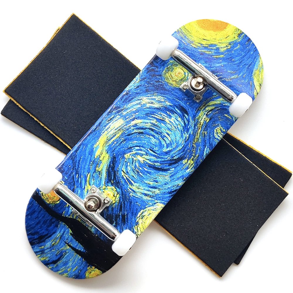 iShrunkthis Starry Night - 34mm Wooden Pro Fingerboard Completes